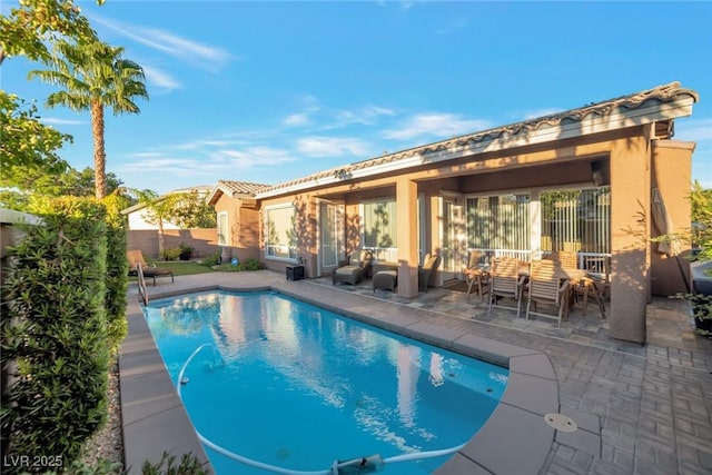 view of pool with a patio