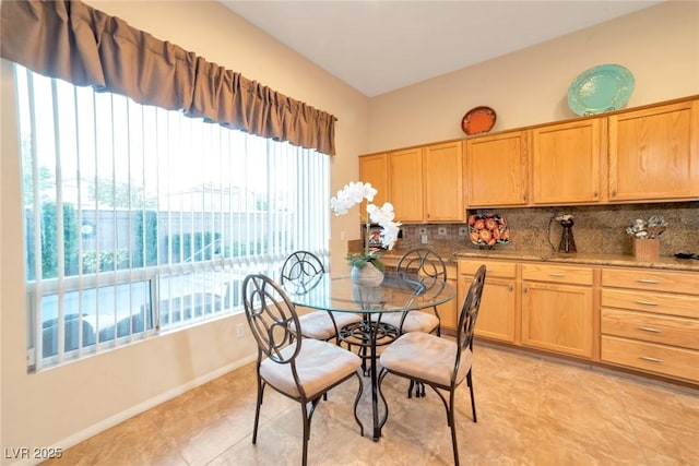 view of dining space