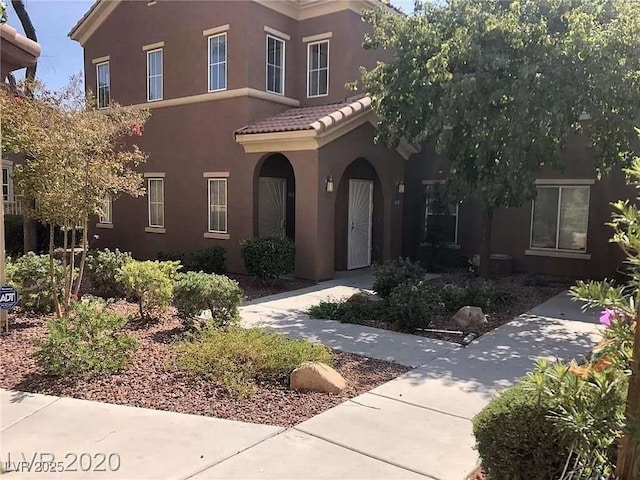 view of front of house with central AC