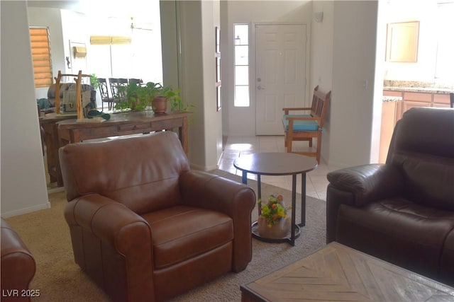 living room with baseboards