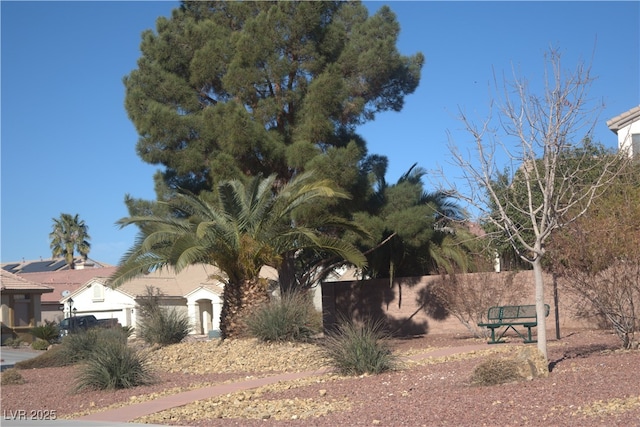 exterior space with fence