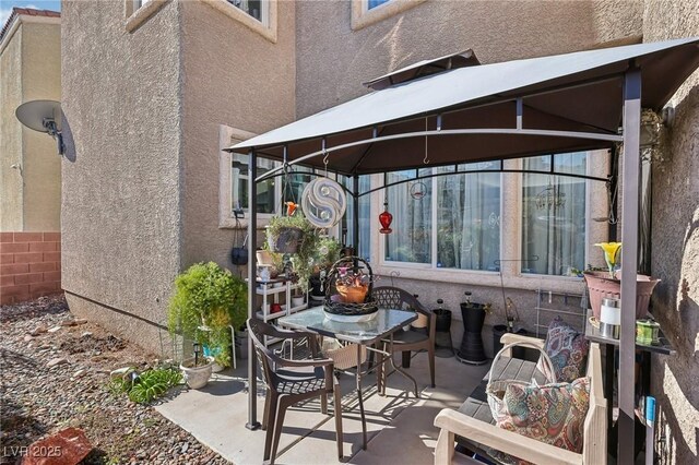 6527 Netherseal Ave, Las Vegas, NV 89139 - view of patio / terrace featuring a gazebo