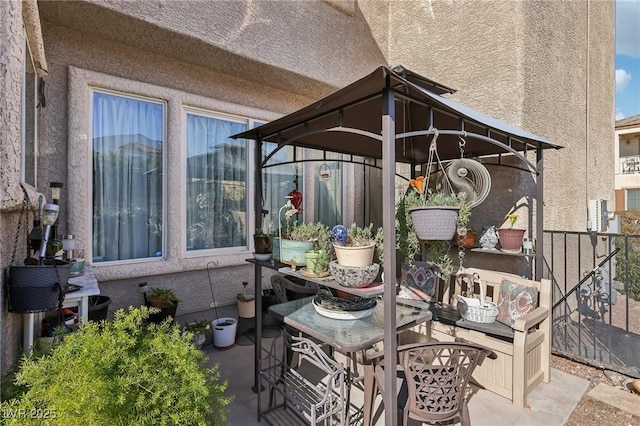 6527 Netherseal Ave, Las Vegas, NV 89139 - view of patio featuring a gazebo