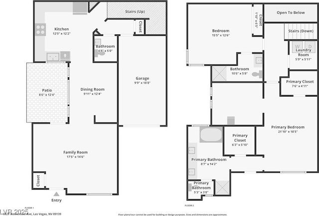 6527 Netherseal Ave, Las Vegas, NV 89139 - floor plan