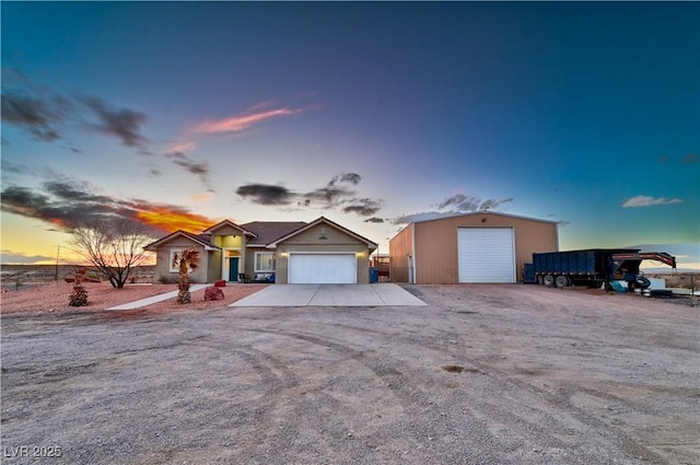 view of ranch-style home