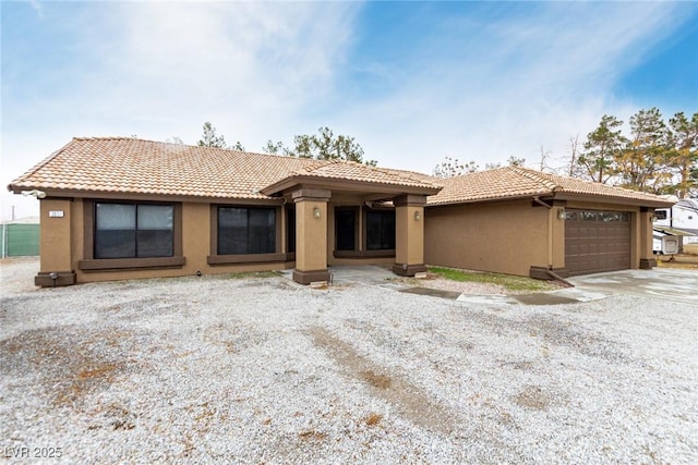 view of front of home featuring a garage