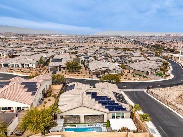 birds eye view of property featuring a residential view