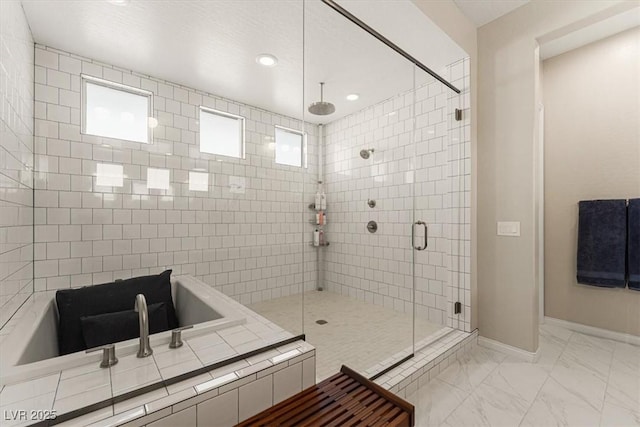 bathroom with walk in shower