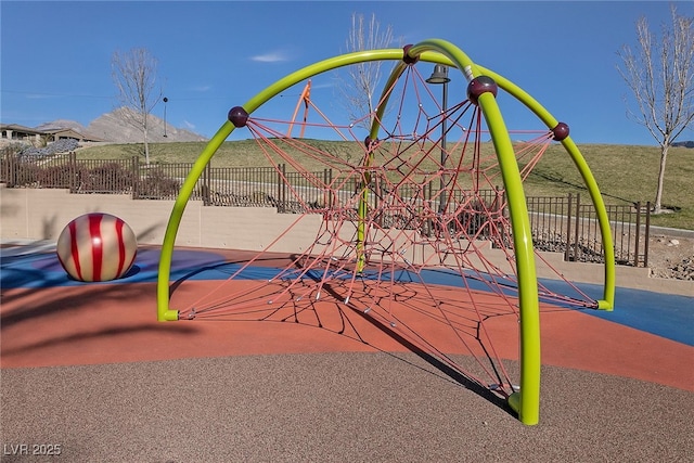 view of jungle gym