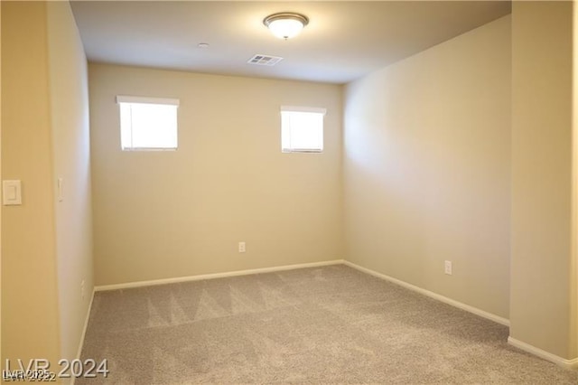 view of carpeted empty room