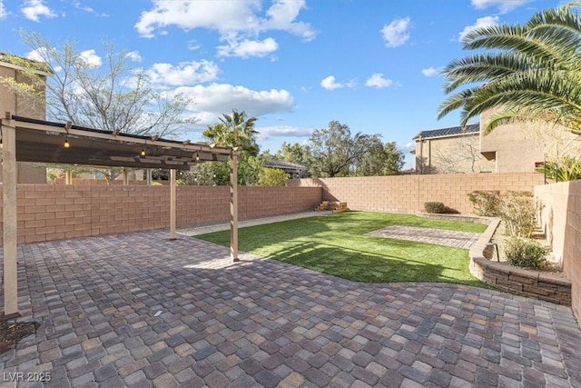 view of patio / terrace featuring a fenced backyard