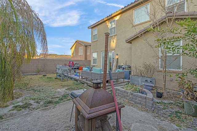 view of patio / terrace with an outdoor hangout area