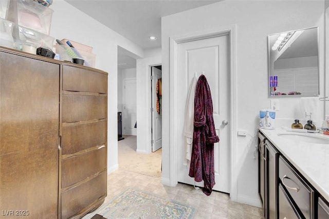 bathroom featuring vanity