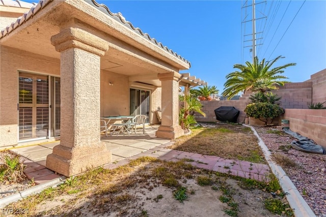 exterior space featuring a patio