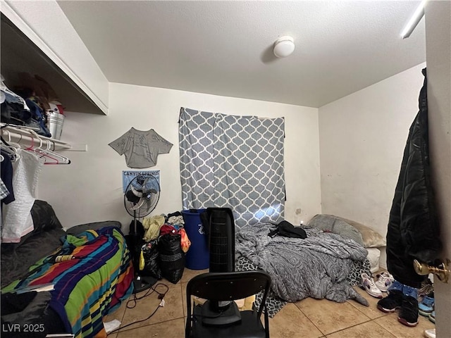 view of tiled bedroom