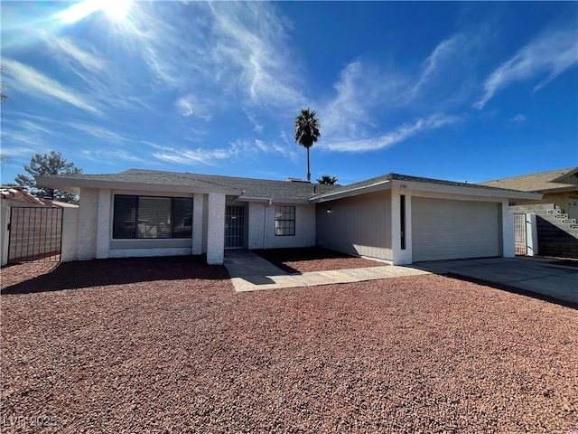 ranch-style house with a garage