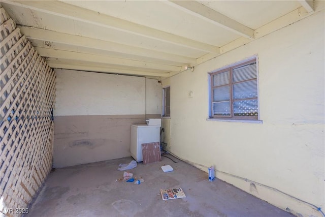 exterior space featuring washer / clothes dryer