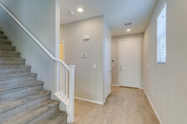 interior space featuring wood-type flooring