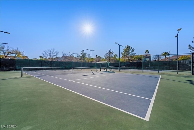 view of sport court