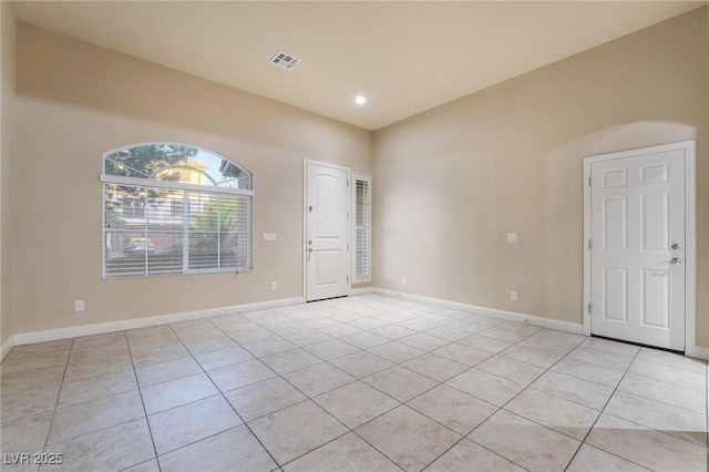 view of tiled empty room