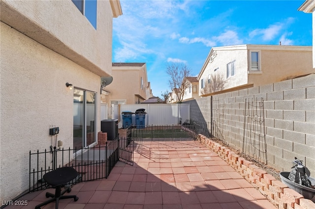 view of patio with cooling unit