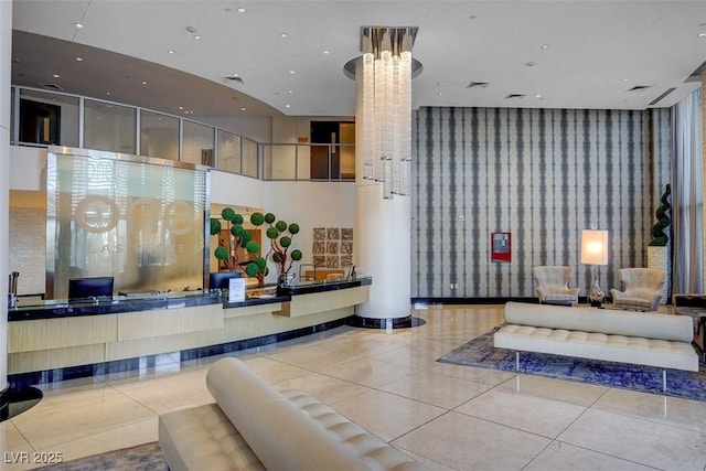 reception area featuring visible vents