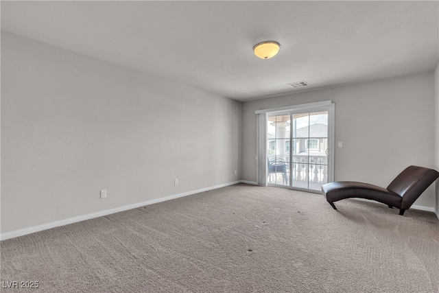 6461 Mount Eden Ave, Las Vegas, NV 89139 - living area featuring carpet floors, baseboards, and visible vents
