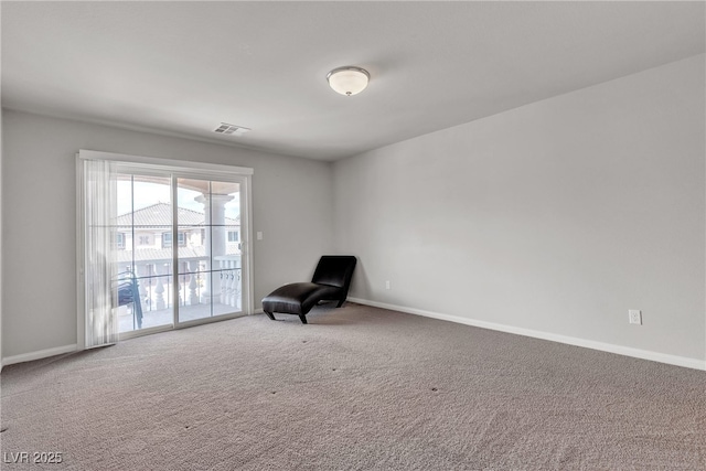 6461 Mount Eden Ave, Las Vegas, NV 89139 - unfurnished room with baseboards, visible vents, and carpet floors