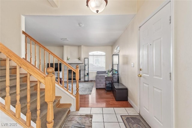 view of tiled entryway