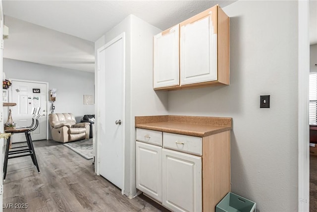 kitchen featuring light hardwood / wood-style flooring