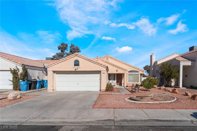 view of front of house featuring a garage