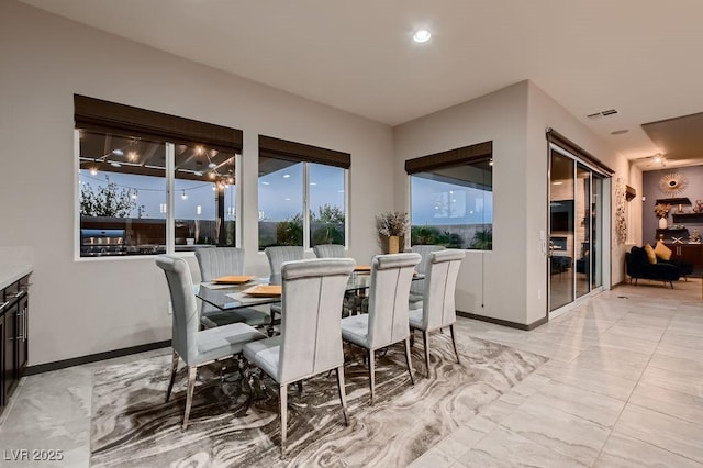 view of dining room