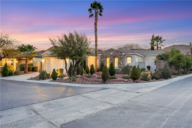 view of front of home featuring a garage