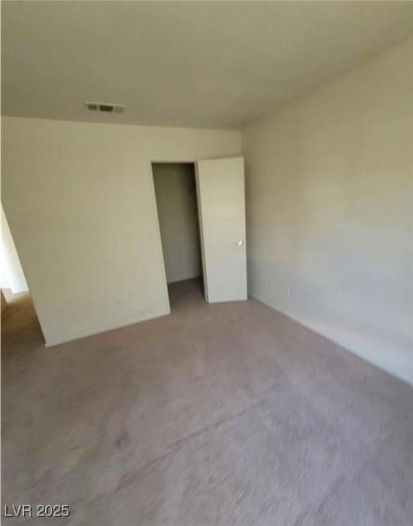 unfurnished bedroom with carpet floors and a closet