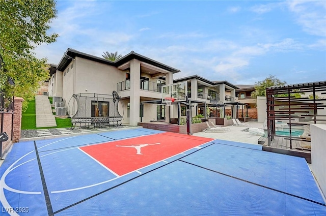 view of basketball court