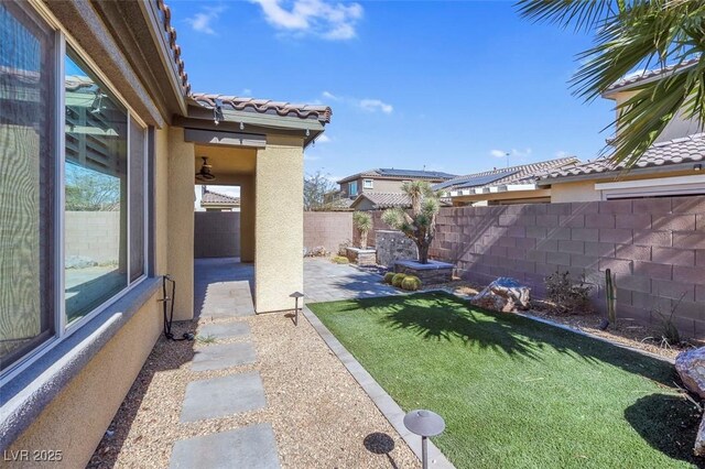 view of yard with a patio