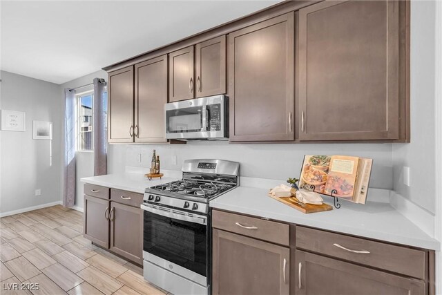 kitchen with stainless steel appliances