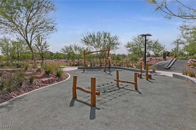 view of community featuring a playground