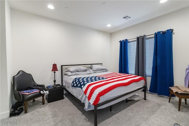 bedroom featuring carpet flooring