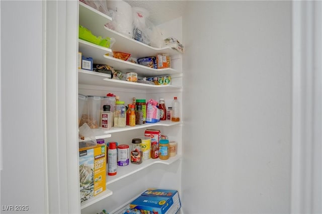 view of pantry