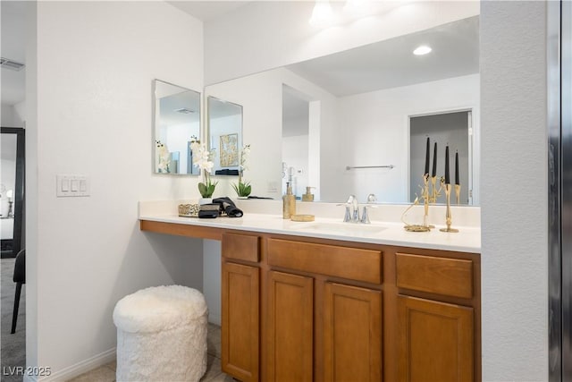 bathroom featuring vanity