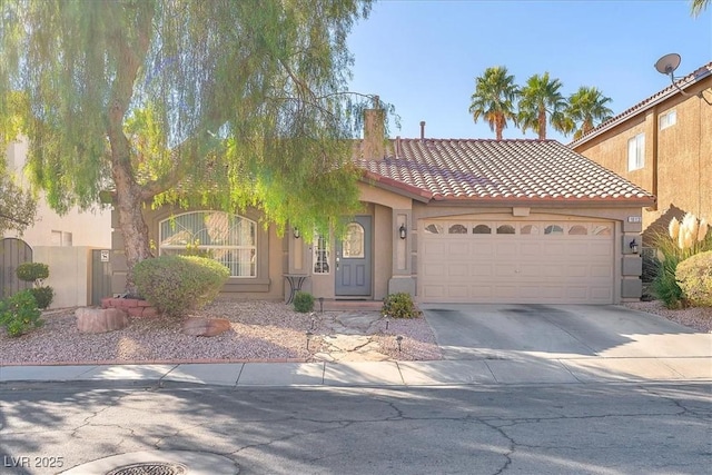 view of front of house featuring a garage