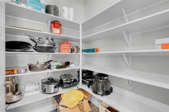 view of pantry