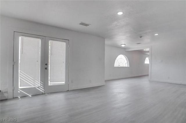 interior space featuring light hardwood / wood-style flooring