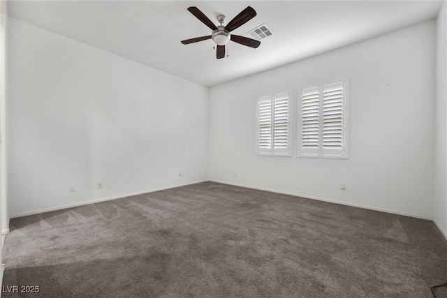 723 Orange Plume Walk Unit 0, Henderson, NV 89011 - carpeted spare room with baseboards, ceiling fan, and visible vents
