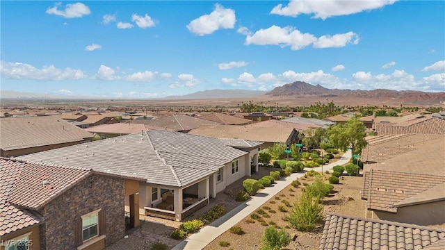 723 Orange Plume Walk Unit 0, Henderson, NV 89011 - birds eye view of property with a residential view and a mountain view