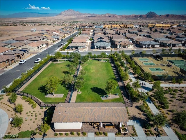 723 Orange Plume Walk Unit 0, Henderson, NV 89011 - aerial view featuring a residential view and a mountain view