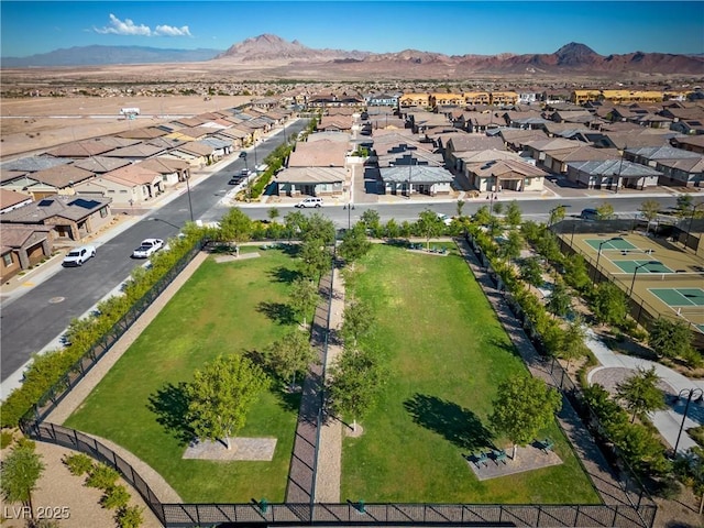 723 Orange Plume Walk Unit 0, Henderson, NV 89011 - aerial view featuring a residential view and a mountain view