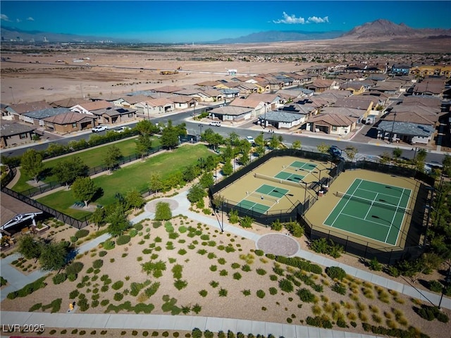 723 Orange Plume Walk Unit 0, Henderson, NV 89011 - drone / aerial view with a residential view and a mountain view