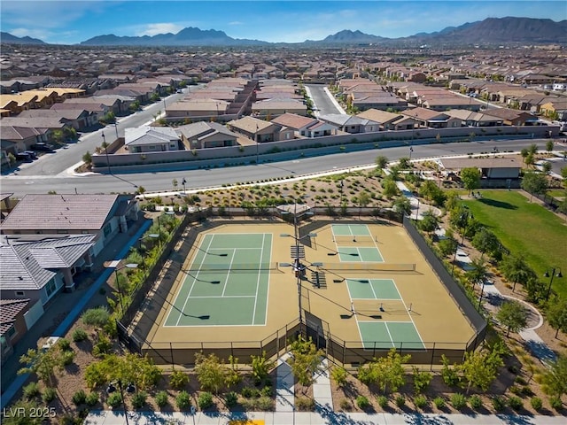723 Orange Plume Walk Unit 0, Henderson, NV 89011 - birds eye view of property featuring a mountain view and a residential view